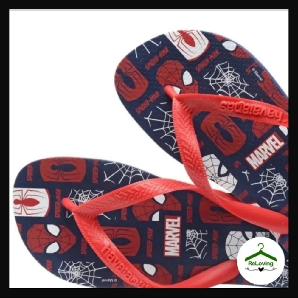 Havaianas spider men size 7 red - Picture 1 of 9